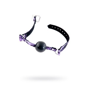 Кляп TOYFA Marcus на кружевном ремешке, силикон, розовый, 62 см (иной угол)