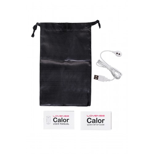 Мастурбатор нереалистичный LOVENSE Calor, TPE, белый, 15,9 см