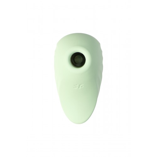 Вакуум-волновой бесконтактный стимулятор клитора Satisfyer Pearl Diver, силикон, зеленый
