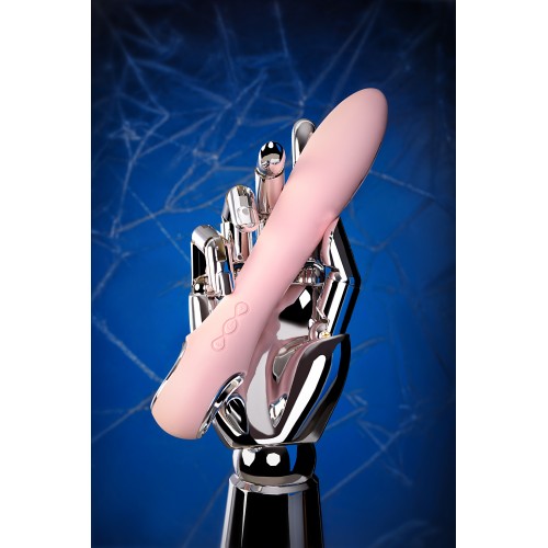 Вибратор с электростимуляцией PHYSICS GALVANI VIBE, силикон, розовый, 21 см