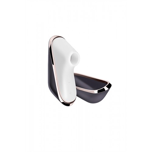 Вакуум-волновой бесконтактный стимулятор клитора Satisfyer Pro Traveler, силикон, черный, 9,5 см.