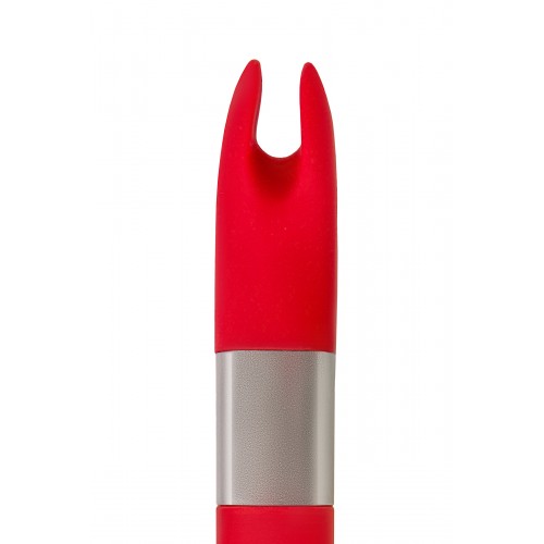 Вибратор клиторальный 4Gb USB памяти, 7 режимов вибрации, красный