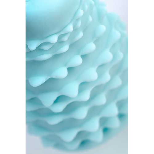 Мастурбатор A-Toys Flaff, TPE, бирюзовый, 8см, Ø 2,9 см