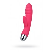 Вибратор с клиторальным стимулятором Svakom Barbara, 5 режимов вибрации, сливово-красный, 18,8 см.