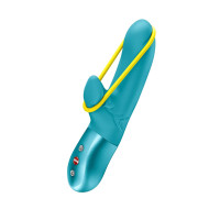 Вибратор кролик Fun Factory AMORINO, силикон, аквамарин, 17,5 см