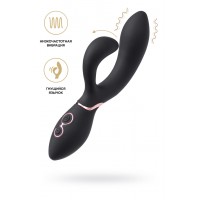 Вибратор-кролик WANAME D-SPLASH Avalanche, силикон, черный, 20,5 см