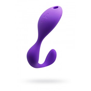 Вибромассажер Adrien Lastic Mr. Hook, силикон, фиолетовый, 12 см