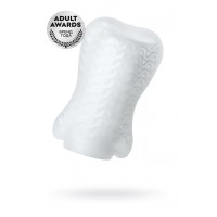 Мастурбатор TOYFA A-Toys Pocket Wavy, TPR, белый, 7,8 см (растягивается до 30 см)