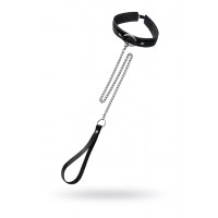 Ошейник-чокер Pecado BDSM, натуральная кожа, черный