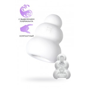 Мастурбатор нереалистичный MensMax Pucchi JELLYFISH, TPE, белый, 6,5 см
