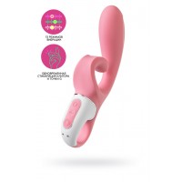 Нереалистичный вибратор Satisfyer Hug me, силикон, розовый