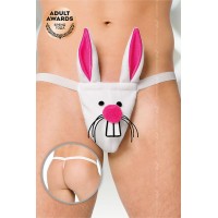 Стринги мужские Кролик SoftLine Collection, белый, S/L