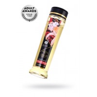 Масло для массажа Shunga Romance, натуральное, возбуждающее, с ароматом клубники и шампанского, 250 мл