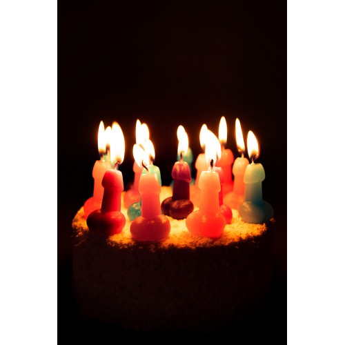 Набор свечи «мини пенис» Pecado BDSM ,10шт в упаковке