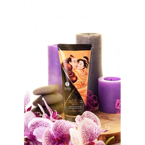 Массажный крем Shunga Almond Sweetness, съедобный, миндаль, 200 мл