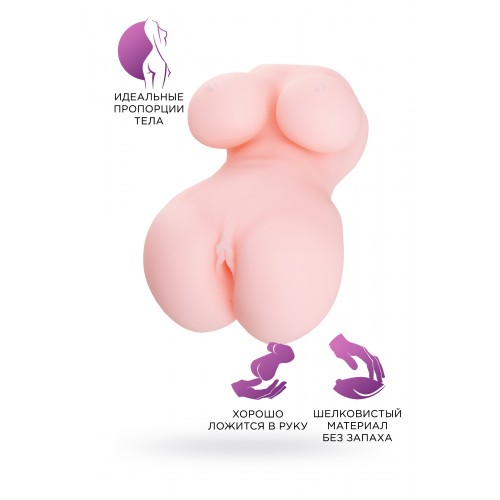 Мастурбатор реалистичный TOYFA Juicy Pussy Babycakes, TPE, телесный, 14,5 см