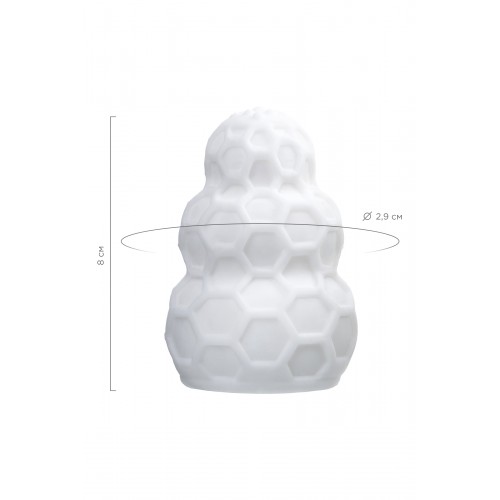 Мастурбатор A-Toys Flaff, TPE, белый, 8см, Ø 2,9 см