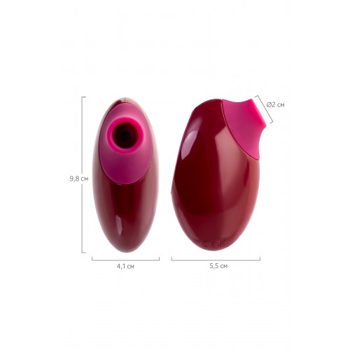 ВАКУУМНЫЙ СТИМУЛЯТОР КЛИТОРА TOYFA A-TOYS MYRTY, БОРДОВЫЙ, 9,8 СМ