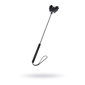 Стек Sitabella «Летучая мышь», кожа, черный, 63 см (иной угол)