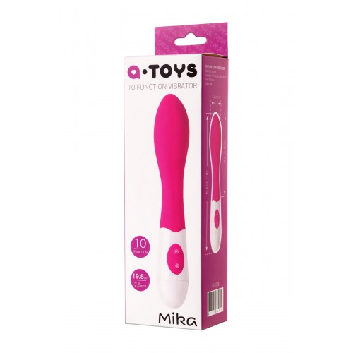 Нереалистичный вибратор TOYFA A-Toys  , Силикон, Розовый, 19,8 см