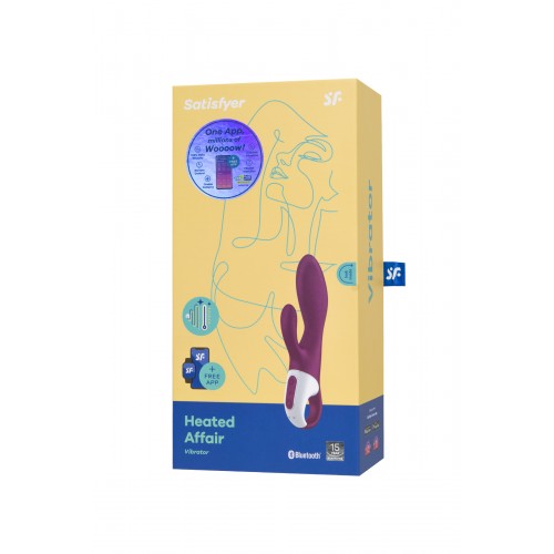 Смарт-вибратор Satisfyer Heated Affair Connect App с функцией нагрева розовый 