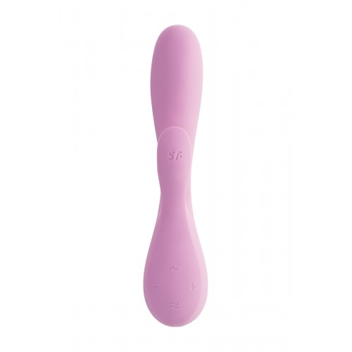 Нереалистичный вибратор Satisfyer Mono Flex, силикон, розовый, 20,4 см.