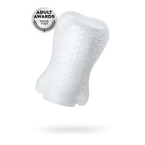 Мастурбатор TOYFA A-Toys Pocket Wavy, TPR, белый, 7,8 см (растягивается до 30 см) (иной угол)