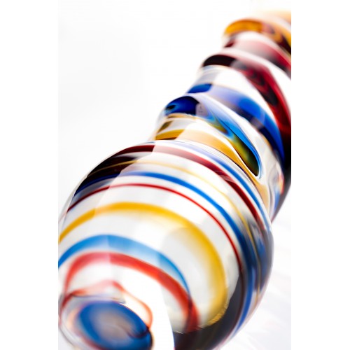 Двусторонний фаллоимитатор Sexus Glass, стекло, прозрачный, 19,5 см