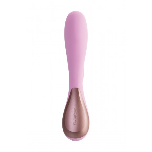 Нереалистичный вибратор Satisfyer Mono Flex, силикон, розовый, 20,4 см.