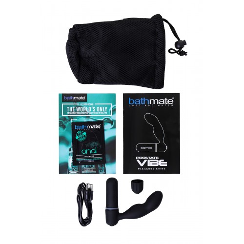 Стимулятор простаты Bathmate  Vibe, ABS пластик, Чёрный, 10,5 см