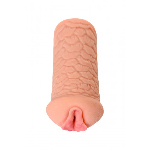 Мастурбатор реалистичный KOKOS ELEGANCE.003 с вибрацией, TPR, телесный, 16 см