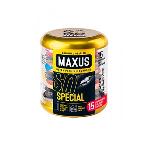 Презервативы MAXUS Точечно-ребристые в железном кейсе № 15