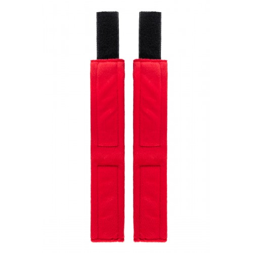 Наручники Anonymo #0106, велюр, красные, 24 см