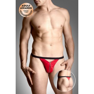 Стринги мужские с молнией SoftLine Collection, красный, S/L (иной угол)