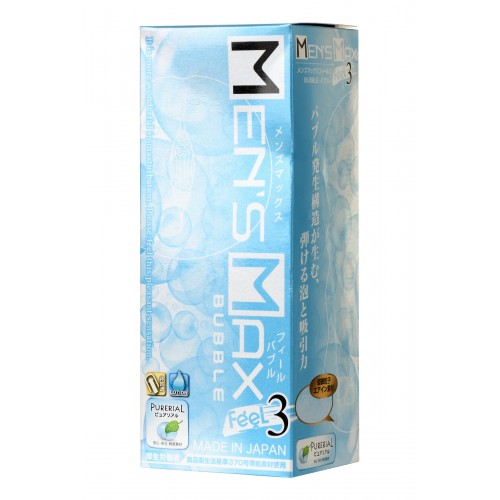 Мастурбатор нереалистичный MensMax FEEL 3, TPE, синий, 14,2 см