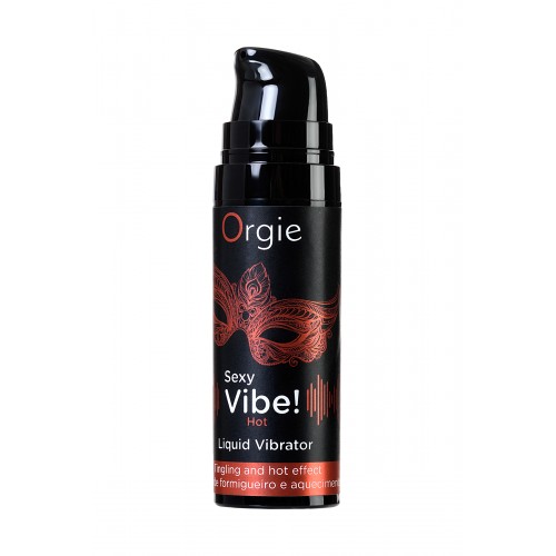 Гель для массажа ORGIE Sexy Vibe Hot с разогревающим и вибрирующим эффектом, 15 мл