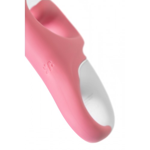 Нереалистичный вибратор Satisfyer Hug me, силикон, розовый