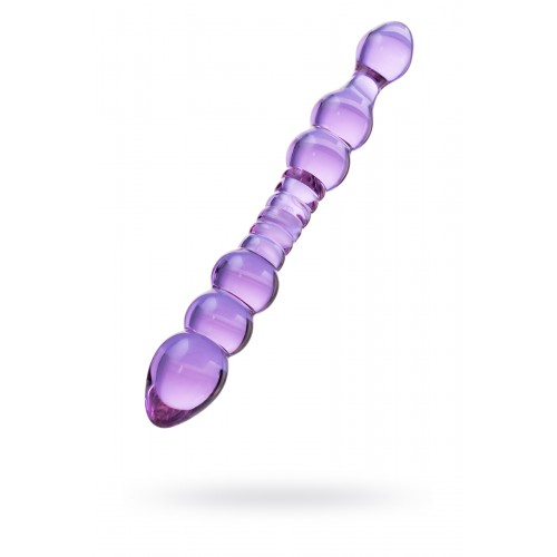 Двусторонний фаллоимитатор Sexus Glass, стекло, розовый, 22,5 см