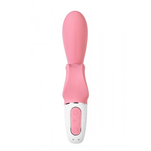 Нереалистичный вибратор Satisfyer Hug me, силикон, розовый