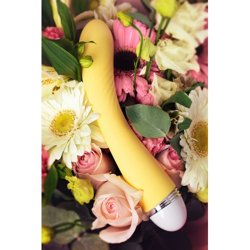 Вибратор Flovetta by Toyfa Calla, силикон, желтый, 22 см