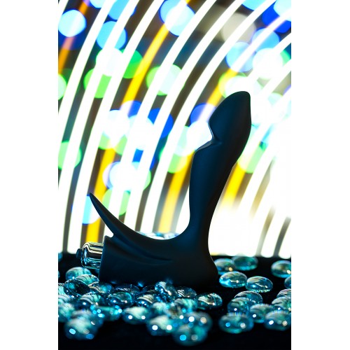 Стимулятор простаты Erotist First, силикон, чёрный, 14,4 см