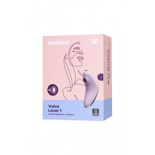 Вакуумно-волновой стимулятор клитора с вибрацией Satisfyer Vulva Lover 1 фиолетовый