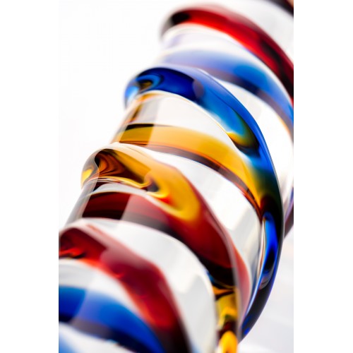 Двусторонний фаллоимитатор Sexus Glass, стекло, прозрачный, 19,5 см