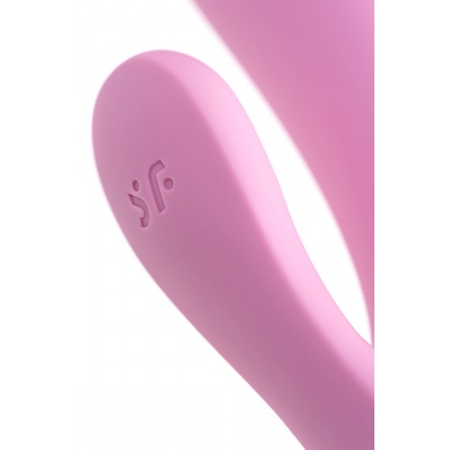 Нереалистичный вибратор Satisfyer Mono Flex, силикон, розовый, 20,4 см.