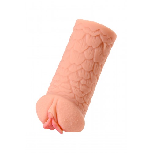 Мастурбатор реалистичный KOKOS ELEGANCE.003 с вибрацией, TPR, телесный, 16 см