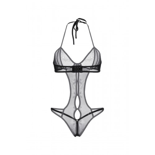 Эротическое боди-монокини Candy Girl, чёрное, OS