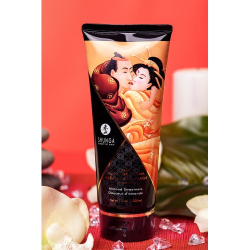 Массажный крем Shunga Almond Sweetness, съедобный, миндаль, 200 мл
