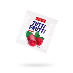 Съедобная гель-смазка TUTTI-FRUTTI для орального секса со вкусом малины ,4гр по 20 шт в упаковке Съедобная гель-смазка TUTTI-FRUTTI для орального секса со вкусом малины ,4гр по 20 шт в упаковке (иной угол)
