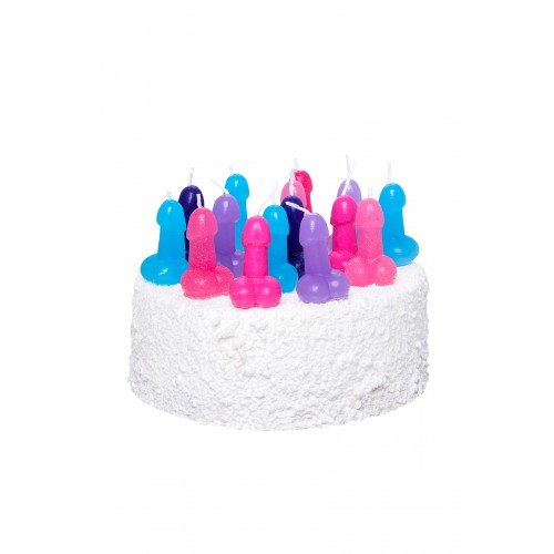 Набор свечи «мини пенис» Pecado BDSM ,10шт в упаковке