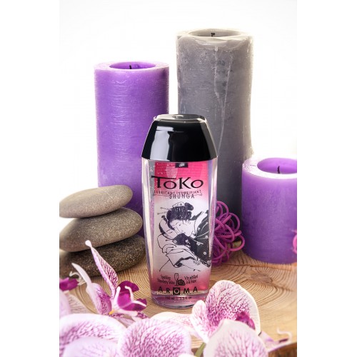 Лубрикант Shunga Toko Aroma на водной основе, со вкусом клубники и шампанского, 165 мл